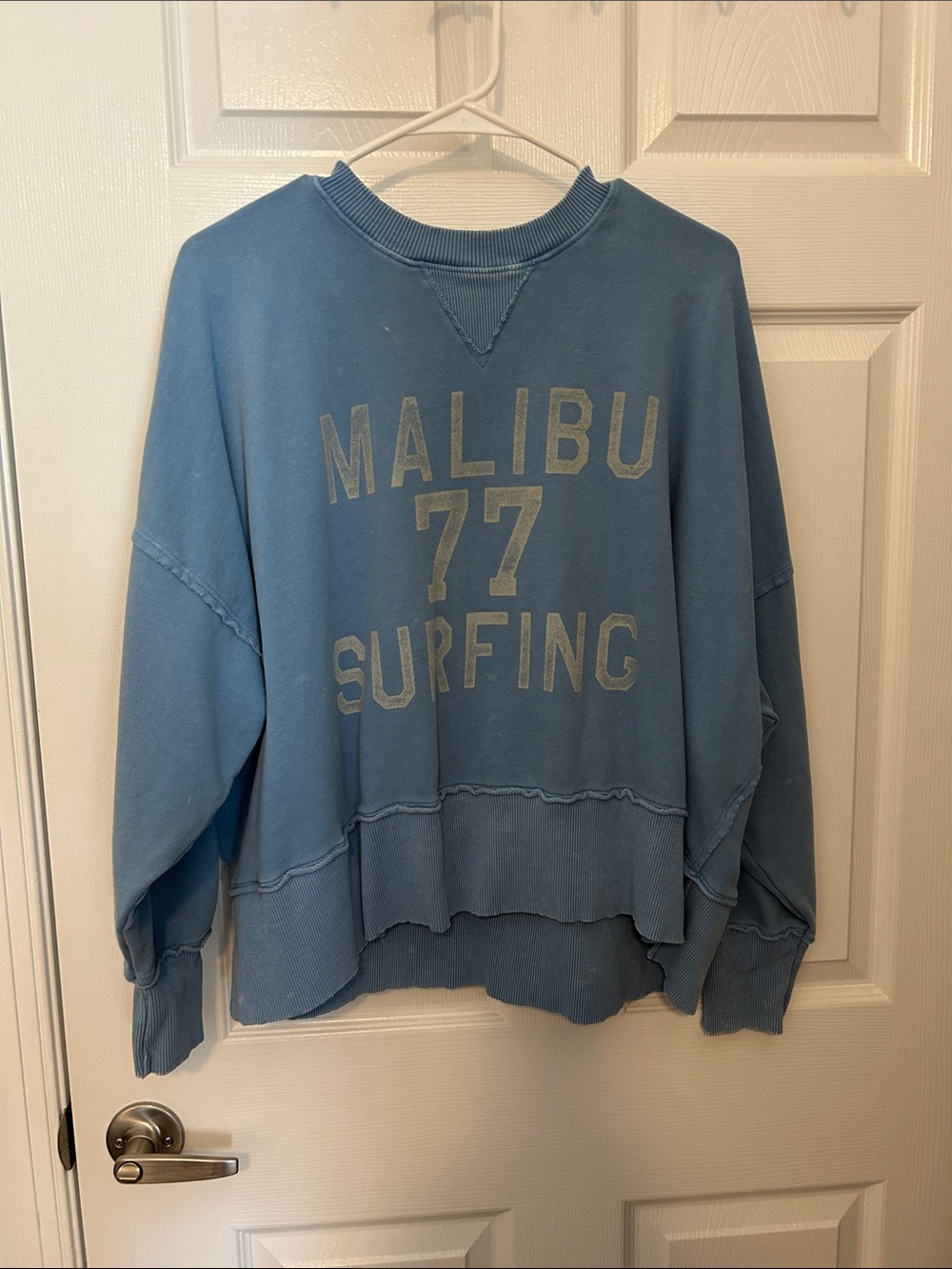 Malibu 77 Surfing women’s Blue Crewneck Sweatshirt